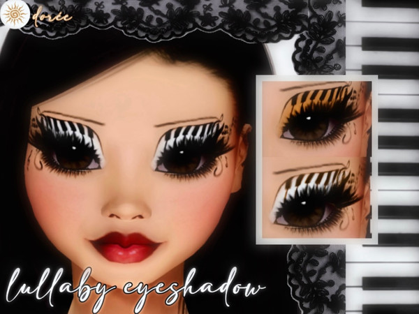 Sims 4 — lullaby eyeshadow - doree by doreesims — a piano inspired eyeshadow look
