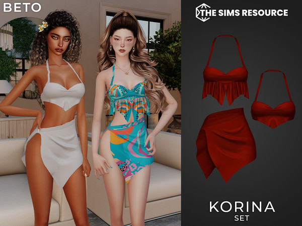 Sims 4 — By Beto - Korina (Top V2) by Beto_ae0 — Sexy and fun summer outfit, enjoy!