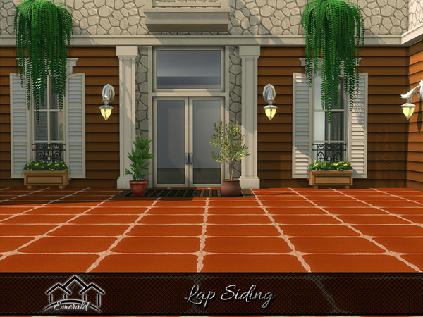 Sims 4 — Lap Siding 4 by Emerald — Aesthetic lap siding offering natural beauty and tactile feel.