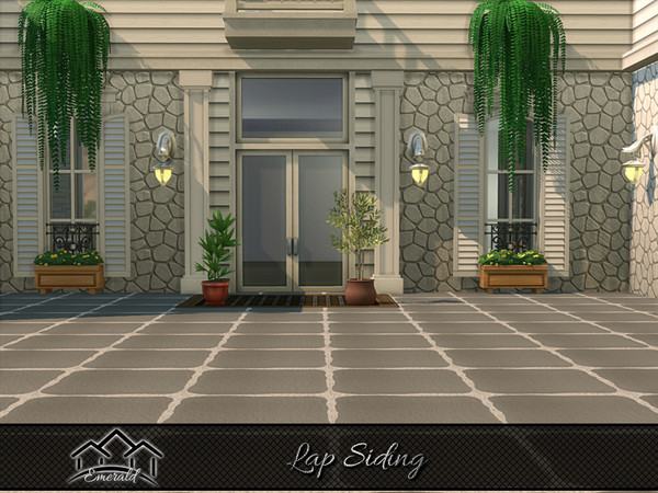 Sims 4 — Lap Siding 8 by Emerald — Aesthetic lap siding offering natural beauty and tactile feel.