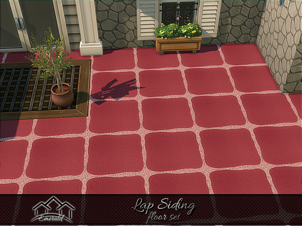 Sims 4 — Lap Siding floor3 by Emerald — Aesthetic lap siding offering natural beauty and tactile feel.(floor set)