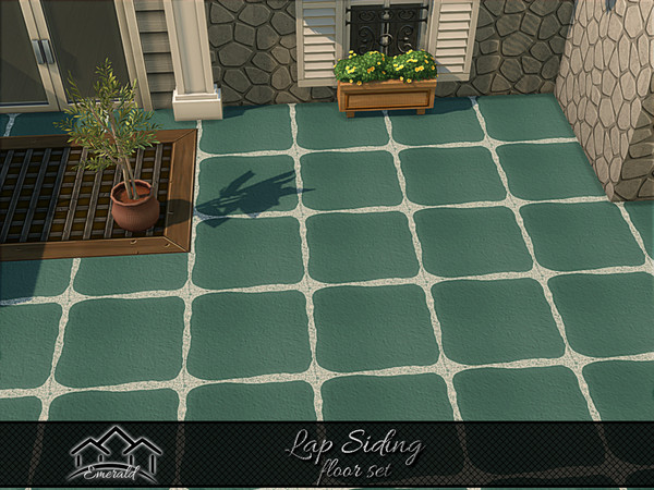 Sims 4 — Lap Siding floor7 by Emerald — Aesthetic lap siding offering natural beauty and tactile feel.(floor set)