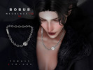 Sims 4 — Chain necklace with pendants V1 by Bobur2 — Chain necklace with pendants for female