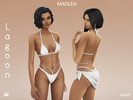 Sims 4 — Lagoon Swimwear Set by Madlen — Turn heads in these lovely new "Lagoon" bikinis!