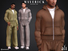 Sims 4 — MAVERICK hoodie (m) by ali1 — Boxy Zipped Up Hoodie