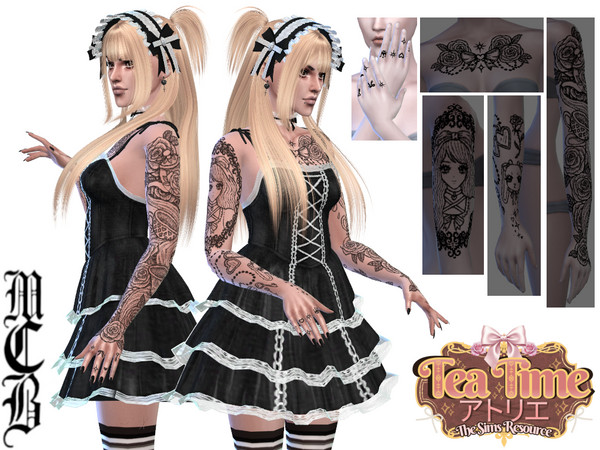 Sims 4 — Cute Things Finger Tattoos by MaruChanBe2 — Cute tattoos for your cuties.