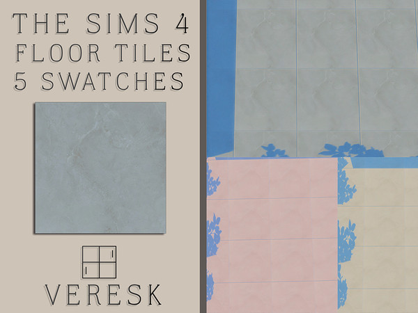 Sims 4 — VERESK_Marble tile Reliability by Veresk_Veresk — Marble tile Reliability