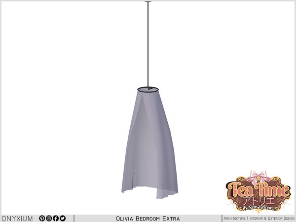 Sims 4 — Olivia Mosquito Net Short by Onyxium — Onyxium@TSR Design Workshop Bedroom Collection - Belong To The 2026 Year