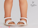 Sims 4 — Toddler Simple Leather Sandals by FlyStone — Simple cozy and comfortable leather sandals for everyday use