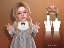 Sims 4 — LEXEL - Elya long braids with curtain bangs (toddler hairstyle) by LEXEL_s — 35 swatches