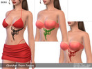 Sims 4 — Obsidian Thorn Tattoo by Beka_Creations — 5 swatches Allowed for teen-elder female BG Compatible HQ mod