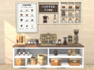 Sims 4 — Coffee Corner Part 1 by Comiko — Part 1 - Coffee Corner Set is base game compatible and consist of 7 items - Bag