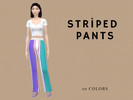 Sims 4 — KEVO STRIPED PANTS by kevseryesilyurt10 — Kevo striped pants