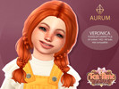 Sims 4 — Aurum - Veronica Braided Pigtails Hairtysle (toddler) by Aurum — 24 colors
