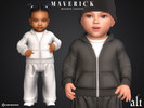 Sims 4 — MAVERICK hoodie (infant) by ali1 — Zipped Up Hoodie