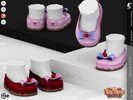 Sims 4 — Shoes KP07- Infant by KaTPurpura — Platform shoes with bows and an adorable style