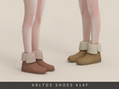 Sims 4 — Warm fold boots Female by Arltos — 10 colors.