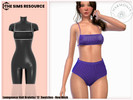 Sims 4 — Adult - Lounge Wear Knit Bralette by Harmonia — New Mesh