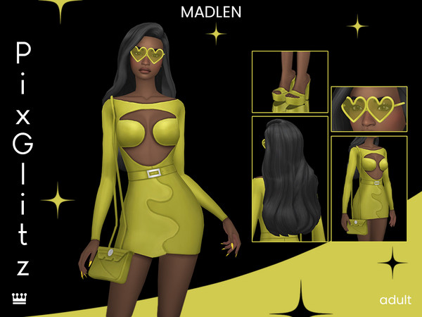 Sims 4 — PixGlitz by Madlen — Inspired by the glitz and glamour of the party scene, PixGlitz is all about turning heads