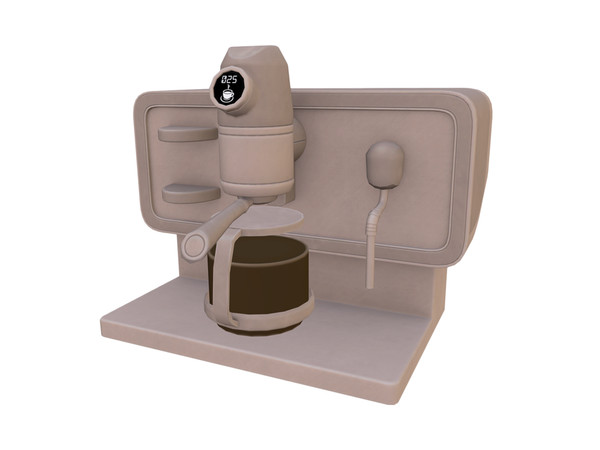 Sims 4 — Comiko Coffee Corner Coffee Machine | Kitchen Room by Comiko — Part 2 - Coffee Corner Set is base game