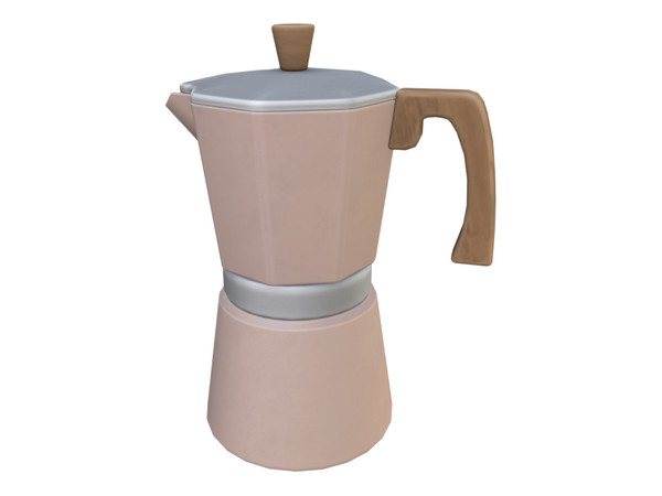 Sims 4 — Comiko Coffee Corner Moka Pot | Kitchen Room by Comiko — Part 2 - Coffee Corner Set is base game compatible and