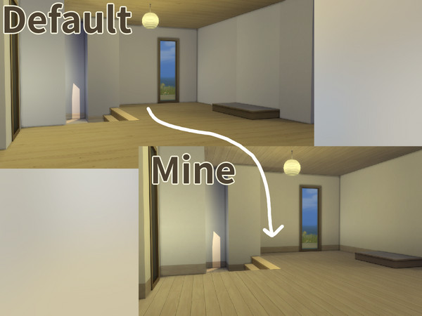 Sims 4 — Platform friendly wallpapers by Skatereen — - white and bright yellow shade