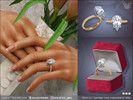 Sims 4 — Pear Cut Diamond Pave Engagement Ring by feyona — Pear Cut Diamond Pave Engagement Ring comes with 3 swatches.