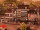Sims 4 — Izakaya Ippai Street - Evermore Save File Project #38 by Meerigold — Welcome to Izakaya Ippai Street, a lively