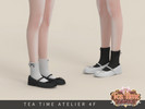 Sims 4 — Tea Time Atelier - Cute Strap Mary Jane Female by Arltos — 8 colors.