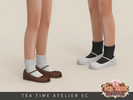 Sims 4 — Tea Time Atelier - Classic Buckle Mary Jane Child by Arltos — 10 colors.