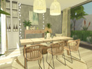 Sims 4 — Kanaya Diningroom by Suzz86 — Kanaya is a fully furnished and decorated diningroom. Size 6x6 Value $ 7,000 Short