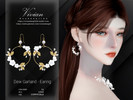 Sims 4 — Dew Garland - Earing by VivianDang — - All new meshes
