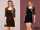Sims 4 — Lace Dress Womenswear by remaron — Lace dress for Teen, Young Adult, Adult, and Elder Female in The Sims 4