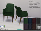Sims 4 — [MarkoTS4]    Livingroom set Tiffany chair by Marko_An — A velvet chair with a sturdy wooden frame and