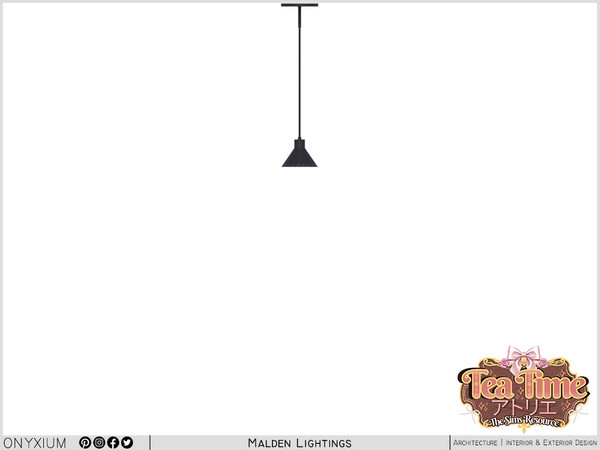 Sims 4 — Malden Ceiling Lamp Stable Short by Onyxium — Onyxium@TSR Design Workshop Lighting Collection - Belong To The