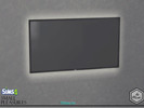 Sims 4 — [MarkoTS4]    Livingroom set Tiffany TV by Marko_An — A backlit TV with a thin frame. Reinforced bracket