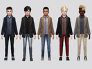 Sims 4 — Oriel Coat Jacket Boys by McLayneSims — TSR EXCLUSIVE