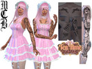 Sims 4 — Princess In The Frame Tattoo Sleeve (Left Arm) by MaruChanBe2 — Princess themed tattoos for your cuties.