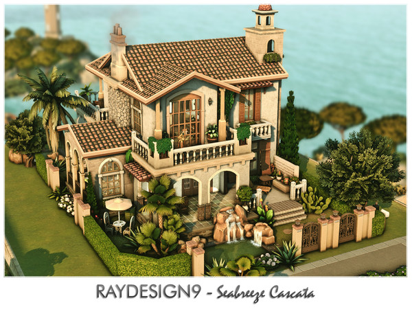 Sims 4 — Seabreeze Cascata by RayDesign9 — I build this house in Tartosa, 20x30 lot size with 2 floors. This house has :