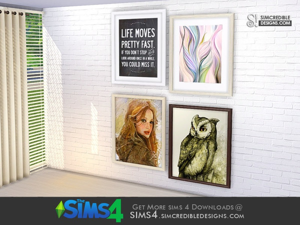 Sims 4 — Cassis painting by SIMcredible! — by SIMcredibledesigns.com available at TSR __________________ * 4 colors