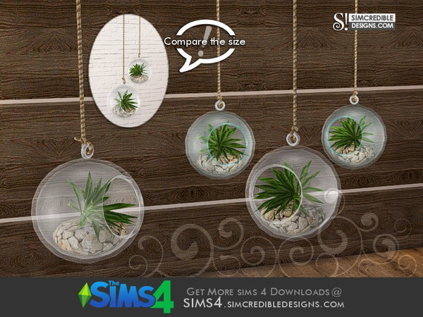 Sims 4 — Cassis Hanging plant orb 1 (larger) by SIMcredible! — by SIMcredibledesigns.com available at TSR