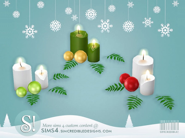 Sims 4 — Estrela Candles leaves by SIMcredible! — by SIMcredibledesigns.com available at TSR 6 colors variations