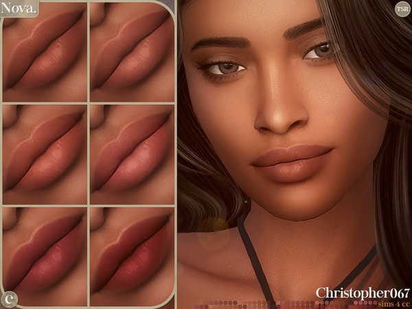 Sims 4 — Nova Lipstick - Medium Shine Glossy Lipstick by christopher0672 — This is a sheer, glossy lipstick with 75