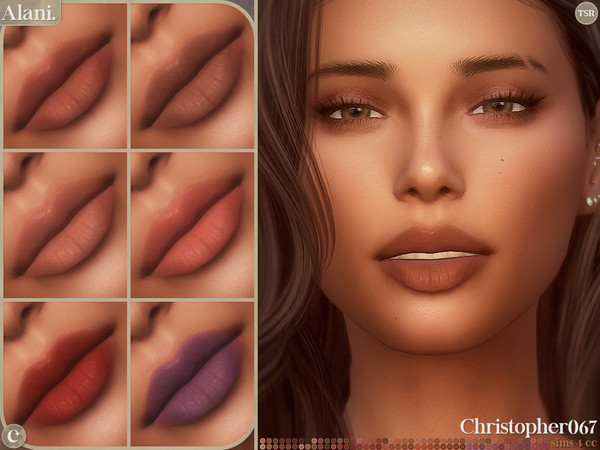 Sims 4 — Alani Lipstick - Glossy Plumping Lip Stain by christopher0672 — This is a glossy, slightly overlined plumping