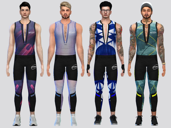 Sims 4 — Zipper Workout Tank Top by McLayneSims — TSR EXCLUSIVE