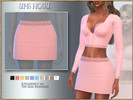 Sims 4 — SHORT LACE SKIRT by Sims_House — SHORT LACE SKIRT