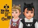 Sims 4 — Xin Xin hair by GoAmazons — Double buns updo for toddlers in maxis style.