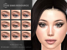 Sims 4 — Aura Eyes HQ by Caroll912 — A 9-swatch dark face paint set of eyes in different shades of blue, green and brown.