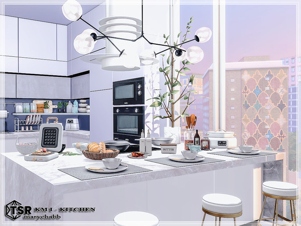 Sims 4 — KM - Kitchen by marychabb — Hi. Let me show you the kitchen that is part of the apartment in San Myshuno. Here
