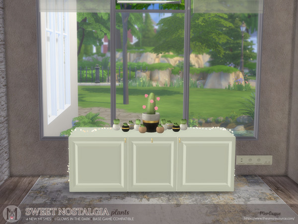Sims 4 — Sweet nostalgia plants by Merlisque — Are your sims getting tired of winter? These colourful plants will cheer